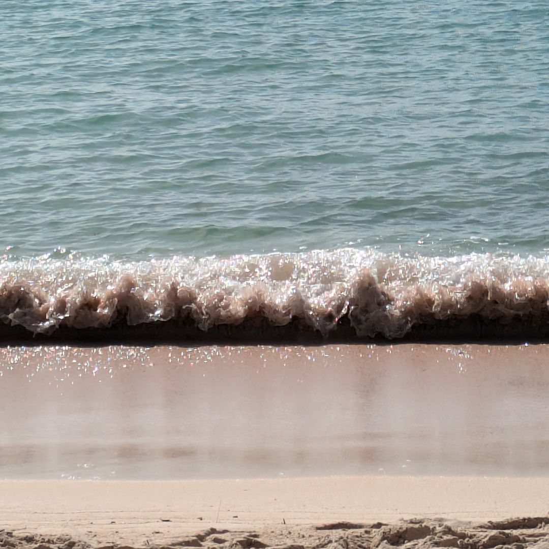 Wave rolling to shore on Savannah Bay